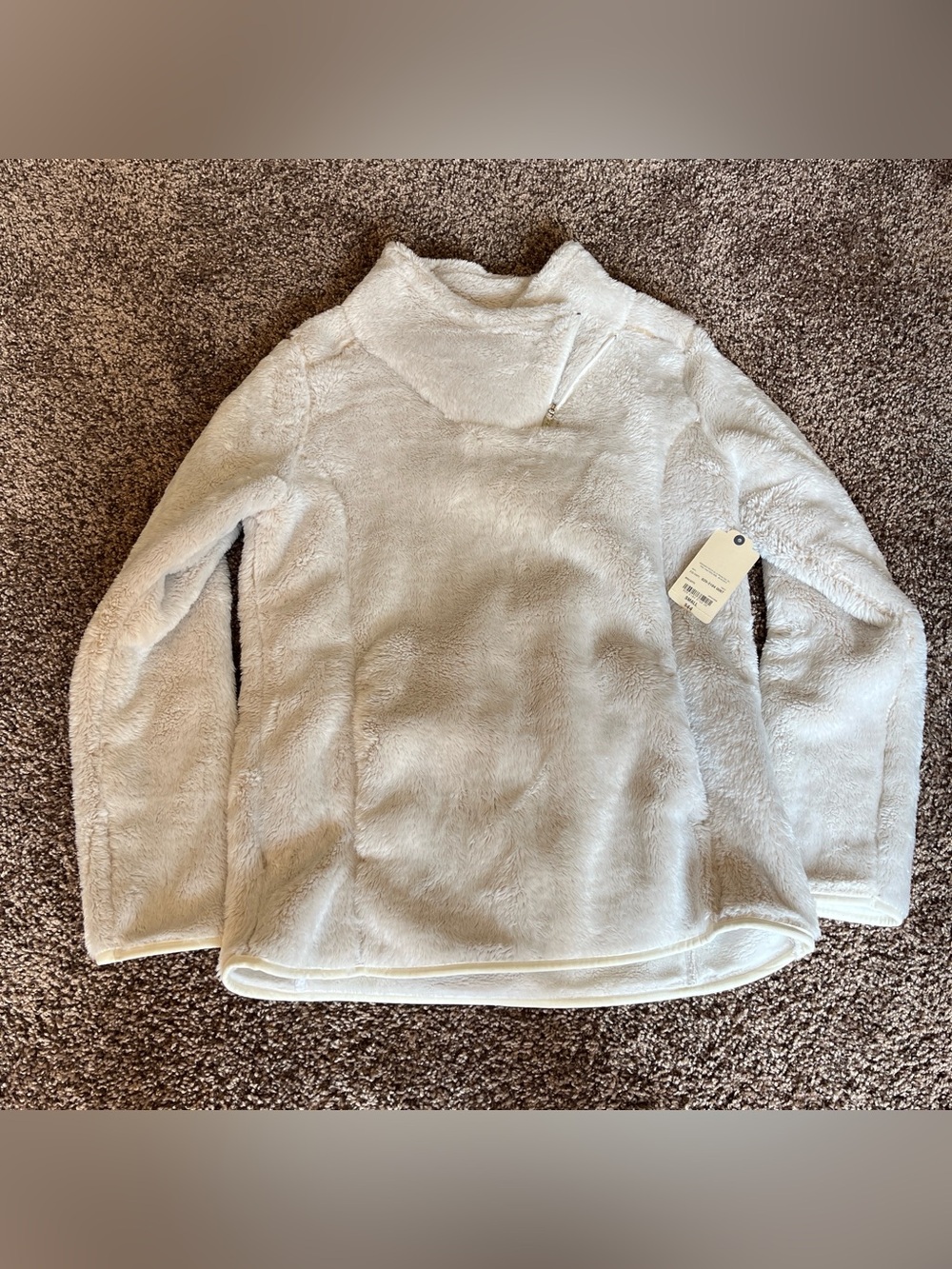 Cozy Cream Faux Fur Pullover Sweater